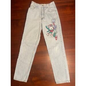 Vintage Mickey Unlimited Jerry Leigh Denim Blue Jeans Disney mouse 9 26"x29" S